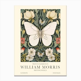William Morris Print Exhibition Poster Butterfly Art Print Canvas Print