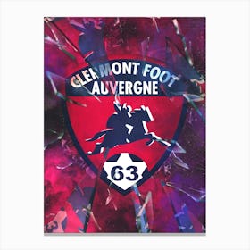 Clermont Foot Auvergne 63 3 Canvas Print