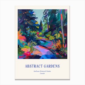Colourful Gardens Vandusen Botanical Garden Canada 2 Blue Poster Canvas Print