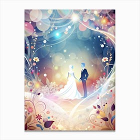 Wedding Abstract Background No Text (3) Canvas Print