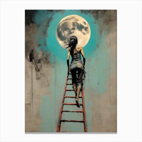 Ladder To The Moon Canvas Print