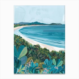 Travel Poster Happy Places Byron Bay 3 Canvas Print