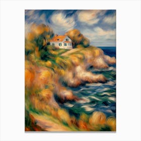 House By The Sea Canvas Print