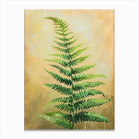 Japanese Tassel Fern Painting 4 Canvas Print