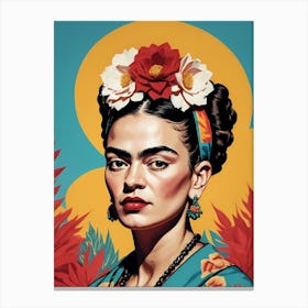 Frida Kahlo Portrait (19) Canvas Print