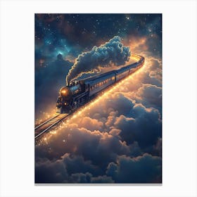 Train In The Sky 15 Canvas Print