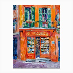 Lyon Book Nook Bookshop 2 Canvas Print