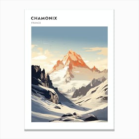Chamonix France 3 Hiking Trail Landscape Poster Canvas Print