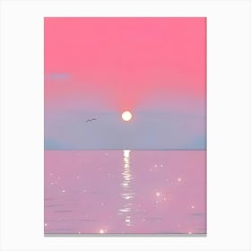 Sunset Painting pink Canvas Print