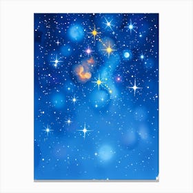 Starry Sky Background Canvas Print