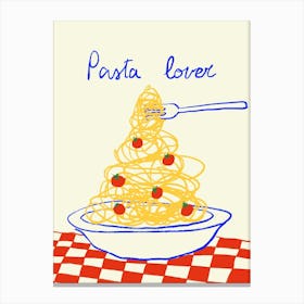 Pasta Lover Art Print Canvas Print