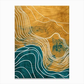 Wavy Lines 4 Canvas Print