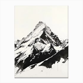 Switzerland Peaks Canvas Print