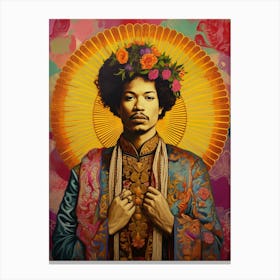 Jimi Hendrix Vintage Portrait 3 Canvas Print
