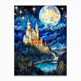 Night At The Castle Canvas Print