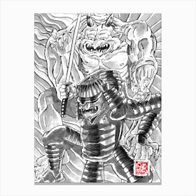 Oni Samurai Canvas Print