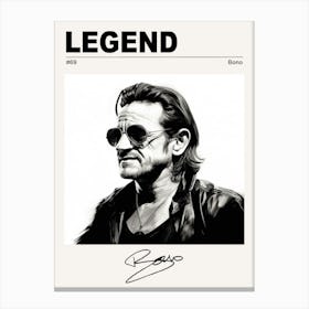 Bono Legend Canvas Print