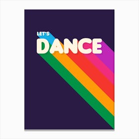 Let S Dance Canvas Print