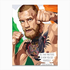 Conor McGregor Quote Canvas Print