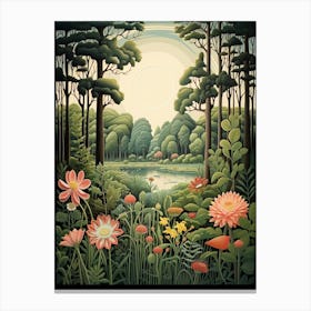 Callway Gardens Usa Henri Rousseau Style 1 Canvas Print