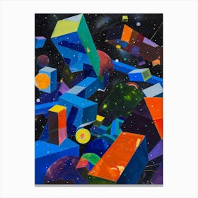 Space Cubes Canvas Print