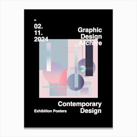 Graphic Design Archive Poster 40 Canvas Print
