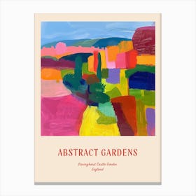 Colourful Gardens Sissinghurst Castle Garden England 1 Red Poster Canvas Print