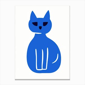 Blue Cat 6 Canvas Print