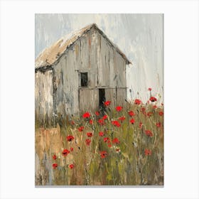 Poppies In The Field 22 Canvas Print