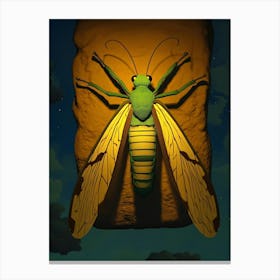 Bug In The Night Canvas Print