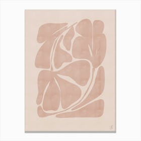 Beige Abstract Canvas Print