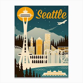 Seattle Skyline Canvas Print