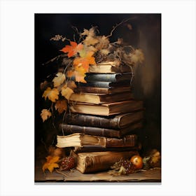 Autumn Books Canvas Print