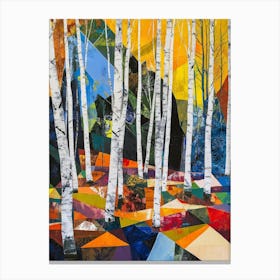 Colorful Trees In The Forest 8 Canvas Print