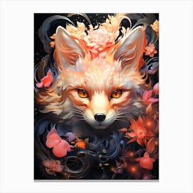 Fox Art Canvas Print