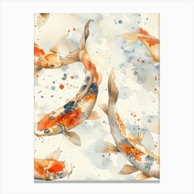 Watercolor Koi 40 Canvas Print