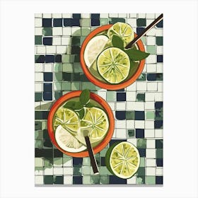 Caipirinha Cocktails Canvas Print