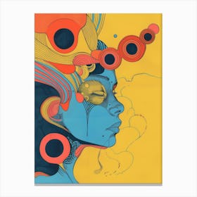 Psychedelic Woman 2 Canvas Print