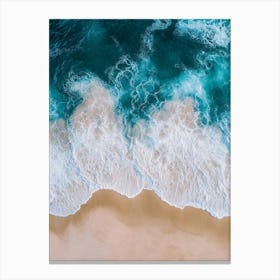 Aerial View Of A Beach 53 Canvas Print