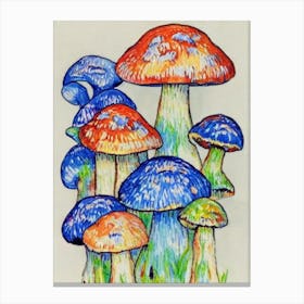 Mushroom 2 Fauvist vegetable Canvas Print