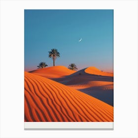 Sand Dunes In The Desert Canvas Print