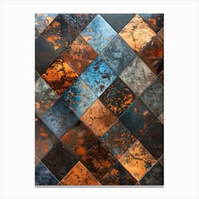 Rusty Tile Background 1 Canvas Print