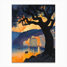 Sunset In Sardinia Canvas Print