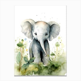 Elephant Painting Painting Watercolour 1 Canvas Print