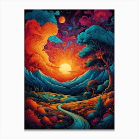 Psychedelic Painting 13 Canvas Print