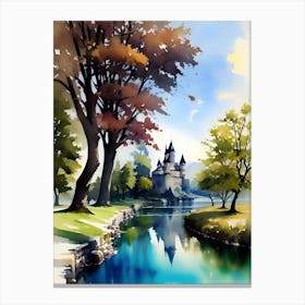 Castle By The River Canvas Print