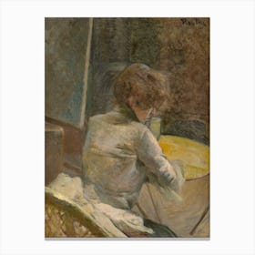 Waiting, Henri de Toulouse-Lautrec Canvas Print