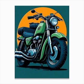 Motor Bike Canvas Print