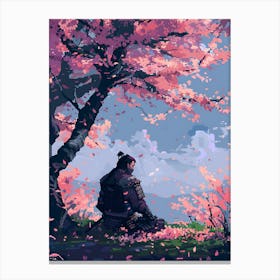 samurai landscape Canvas Print