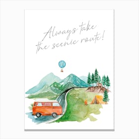 Scenic Road Canvas Print